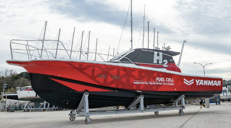 Yanmar Prototype fuel cell boat hit the water